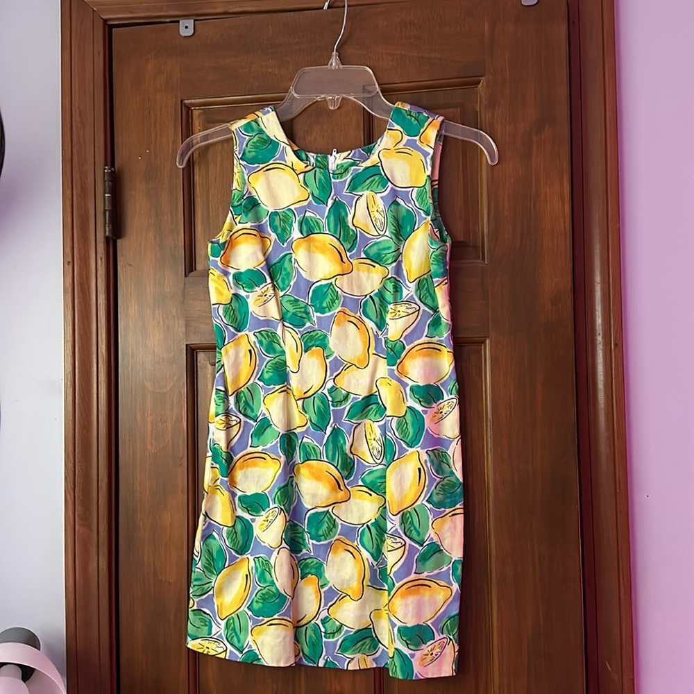 Talbots Kids size 10. All cotton lemon print dress!